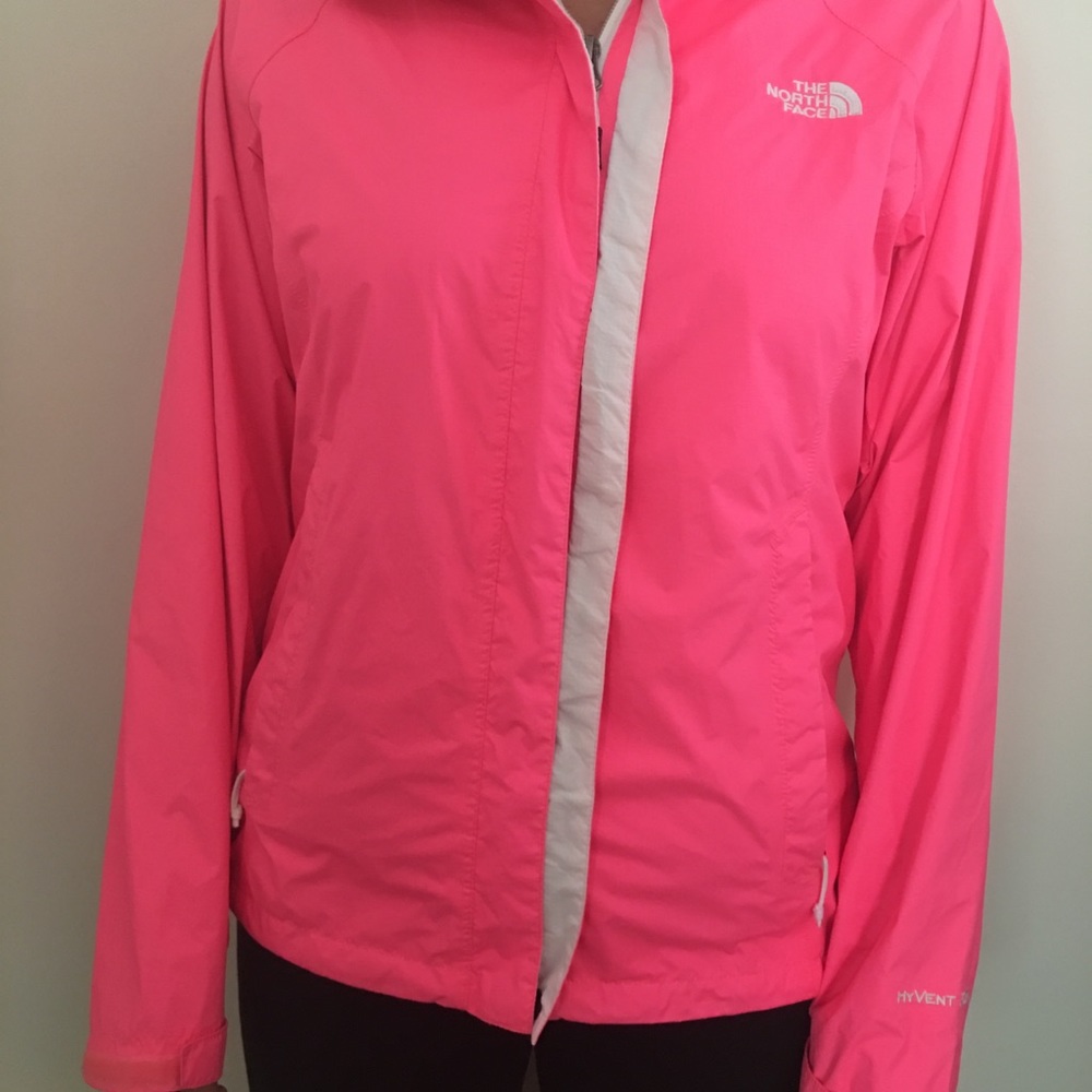 Pink North Face Raincoat